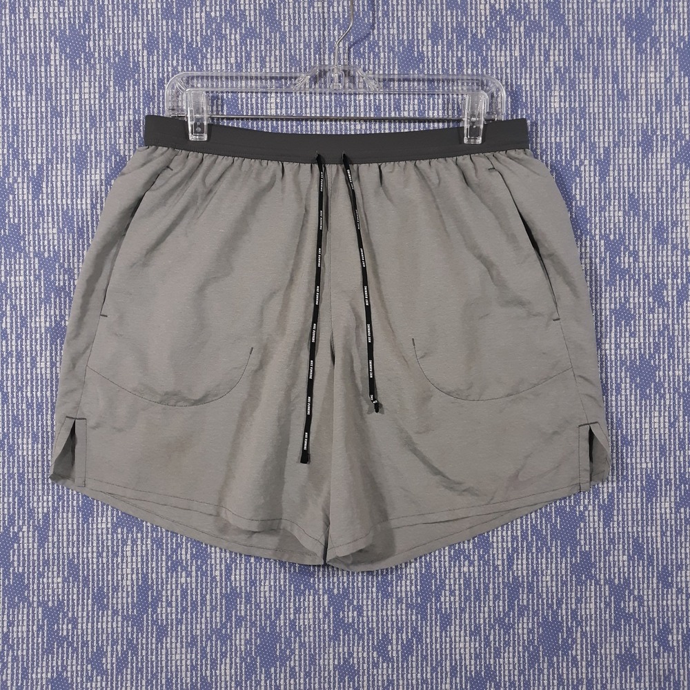 Nike Dri-Fit Shorts Mens XL Athletic Elastic Waist Gray Gym Running Lined